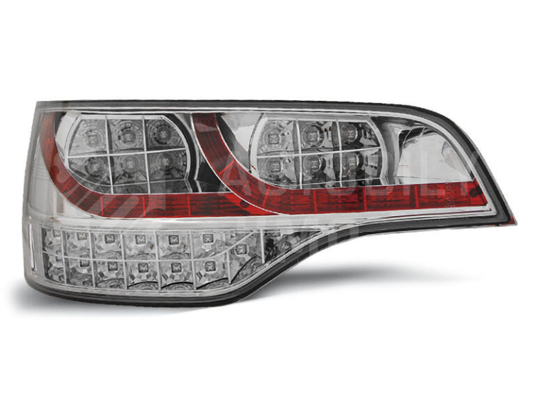 Zadní světla, lampy Audi Q7 06-09, LED, chromové