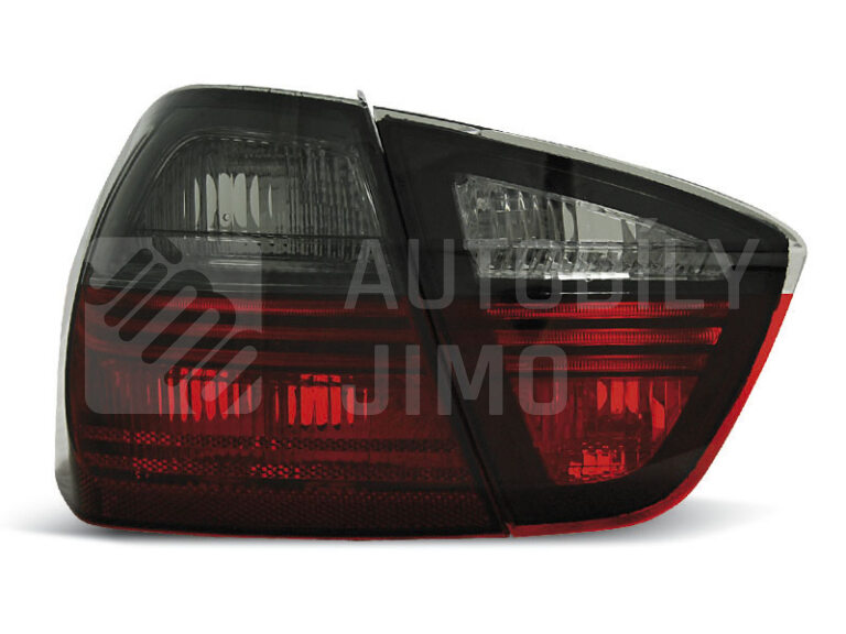 Zadní světla, lampy BMW E90 05-08 sedan, červeno-kouřové
