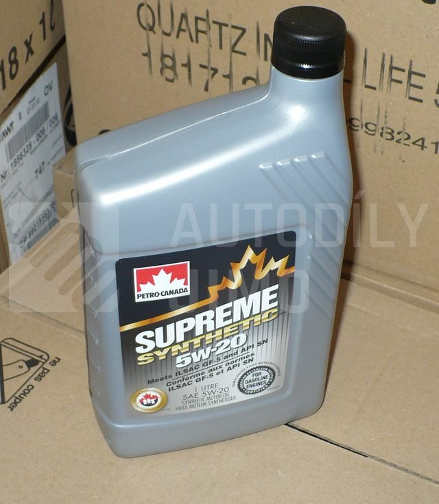 Motorový olej Petro-Canada Supreme Synthetic SAE 5W-20 1l
