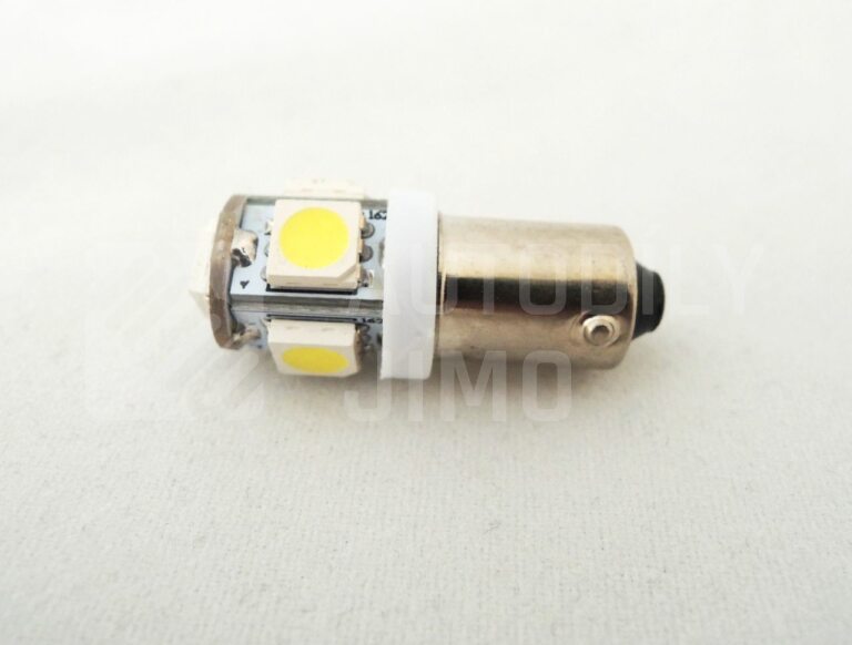 SuperLight LED žárovka T10 BA9S 12V 5led diod SMD 5050 bílá