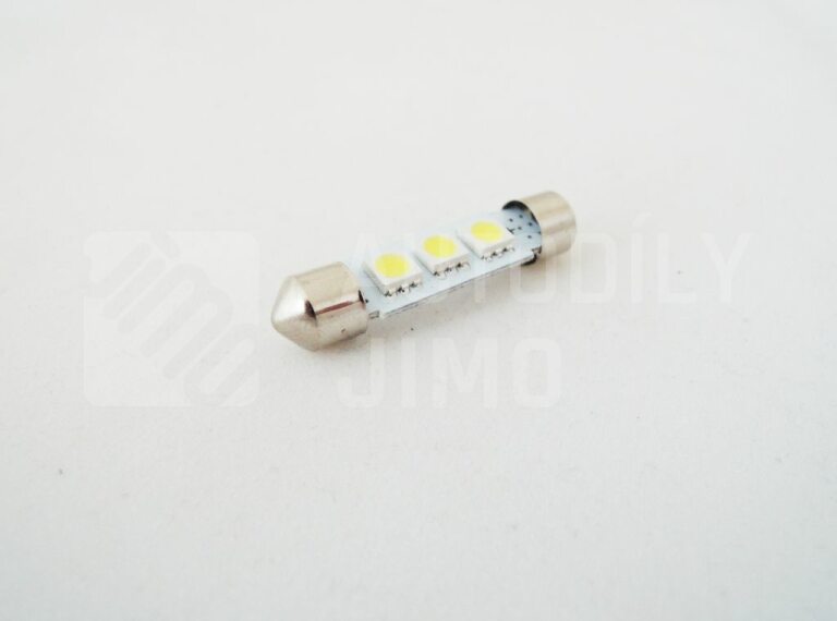 Superlight LED žárovka sufit 12V 42mm 3led diody SMD 5050 bílá 6500K