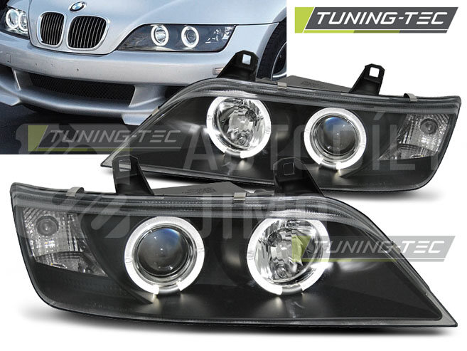 Přední světla, lampy Angel Eyes BMW Z3 E36/7,E36/8 95-02 černá