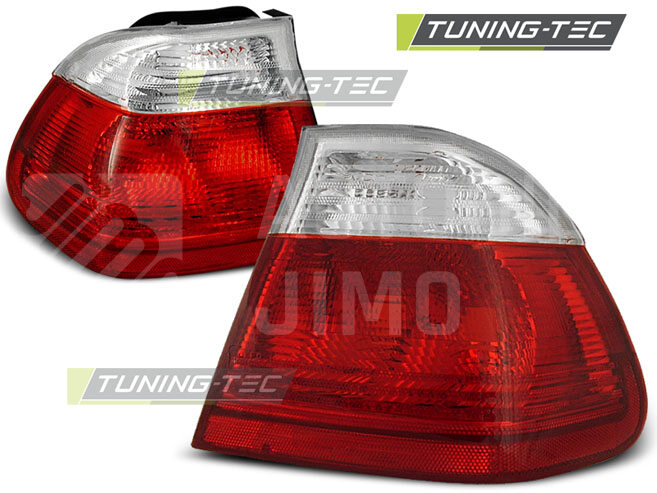 Zadní světla, lampy BMW E46 98-01 sedan, červeno-bílé