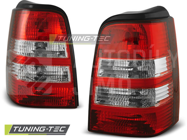 Zadní světla, lampy VW Golf III 91-99 combi, červeno-chromové