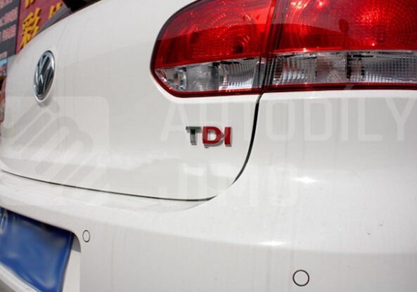 Znak, logo, emblém, nápis VW TDI 3D - samolepící