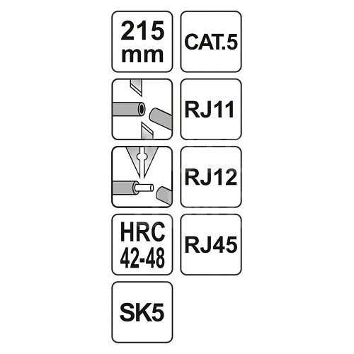 Kleště konektorové telefonní/datové RJ45,RJ11,RJ12