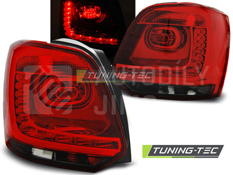 Zadní světla, lampy VW Polo 6R 0913, LED, červenokouřové