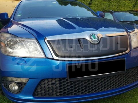 Zimní clony chladiče Škoda Octavia II RS 08-12, kryt masky + nárazníku Zimní clony chladiče Škoda Octavia II RS 08-12, kryt masky + nárazníku