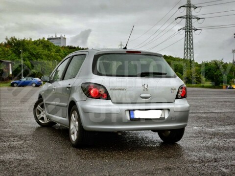 Zadní světla, lampy Peugeot 307 01-07, černé Zadní světla, lampy Peugeot 307 01-07, černé