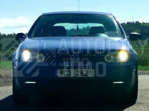 Přední světla lampy Angel Eyes VW Golf IV 97-04 chromová s mlhovkami H7