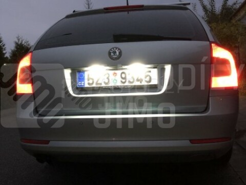 LED osvětlení SPZ Škoda Octavia II 09-13, Roomster Canbus LED osvětlení SPZ Škoda Octavia II 09-13, Roomster Canbus