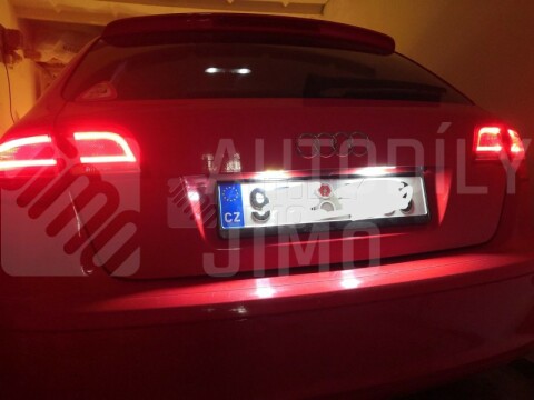 LED osvětlení SPZ Audi A3 8P, A4 B6, B7 LED osvětlení SPZ Audi A3 8P, A4 B6, B7