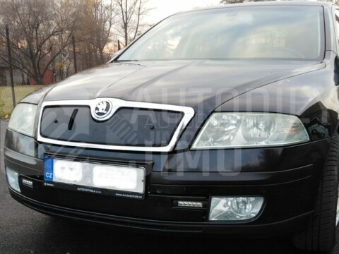 Zimní clony chladiče Škoda Octavia II 04-12, kryt masky + nárazníku Zimní clony chladiče Škoda Octavia II 04-12, kryt masky + nárazníku