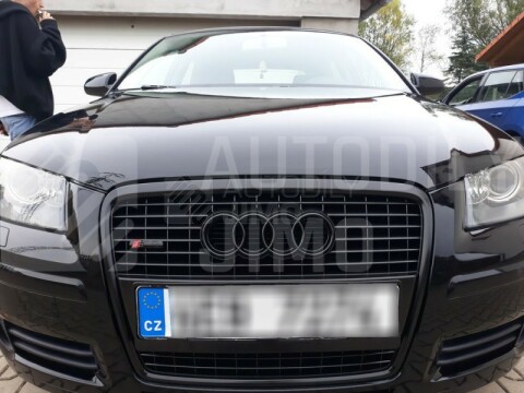 Znak, logo, emblém, nápis Audi S-line 3D černý - na př. masku Znak, logo, emblém, nápis Audi S-line 3D černý - na př. masku