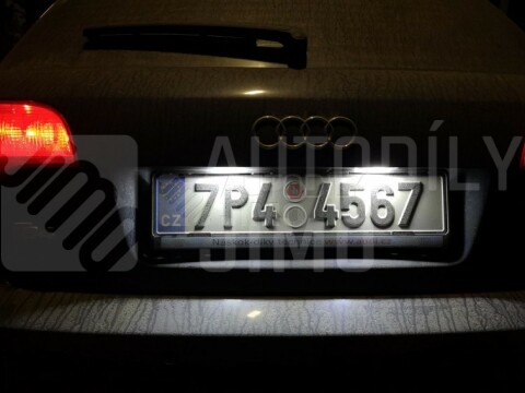 LED osvětlení SPZ Audi A3 8P, A4 B6, B7