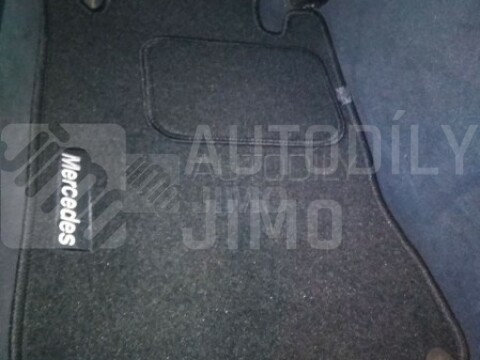 Textilní autokoberce Mercedes CLK W209, 02-09 s nápisem, gramáž 2000g/m2