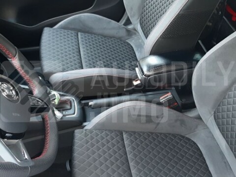 Loketní opěrka Škoda Fabia III 2014- , černá kůže Loketní opěrka Škoda Fabia III 2014- , černá kůže