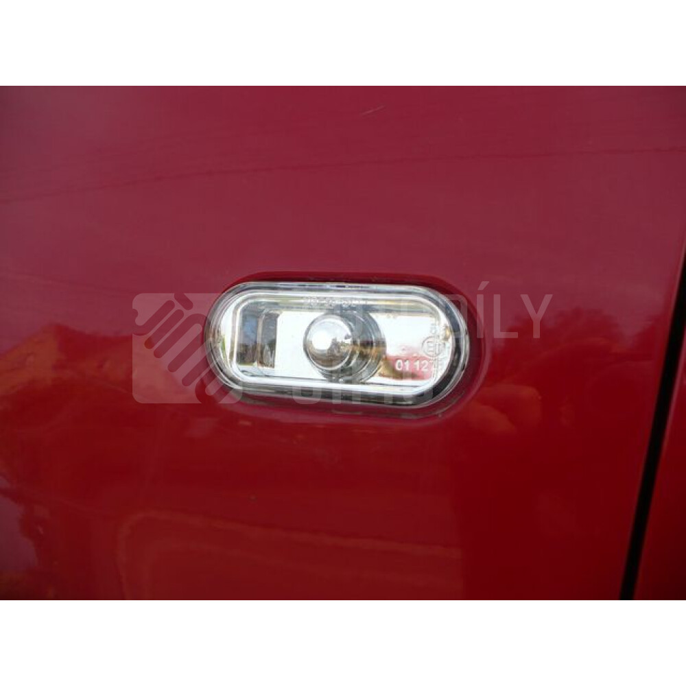 Boční blinkry, směrová světla VW Golf, Bora, Passat, Polo, Lupo, T5 čiré/chromové.jpg