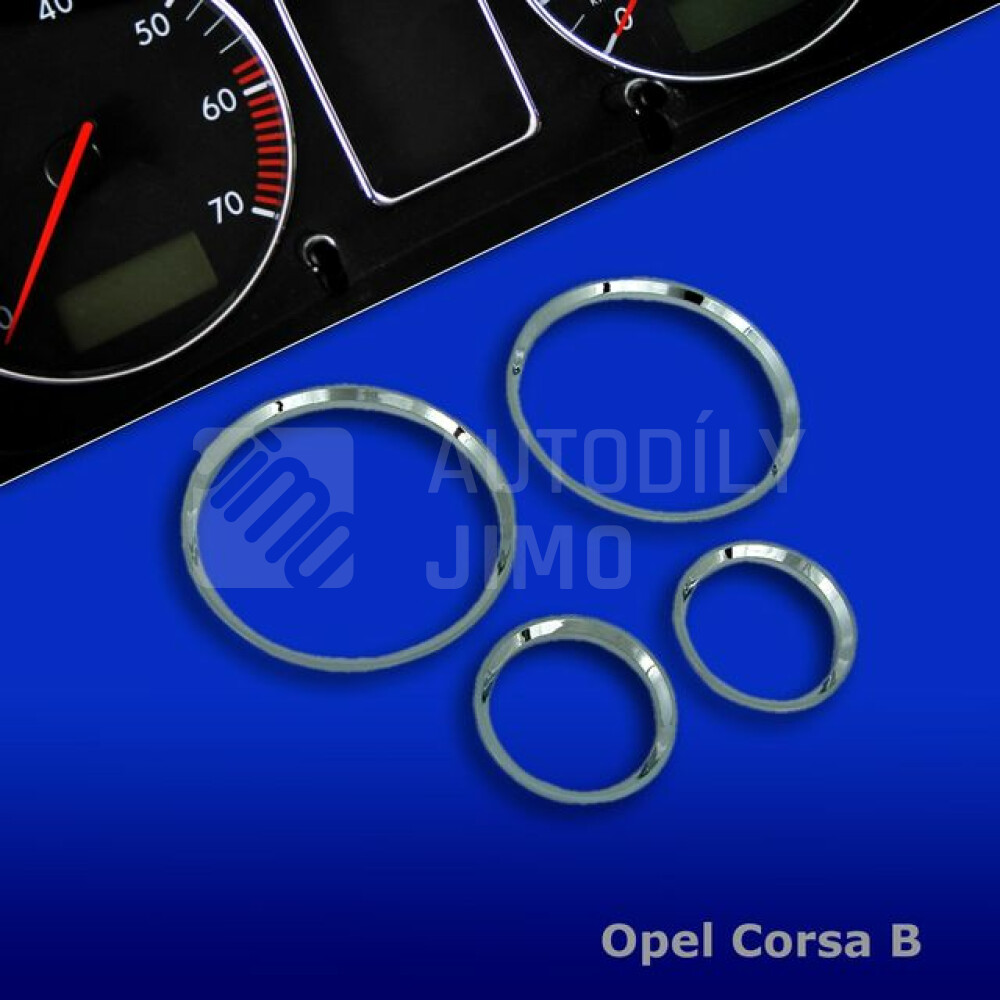 chromové rámečky budíků Opel Corsa B(vozy s otáčkoměrem.jpg