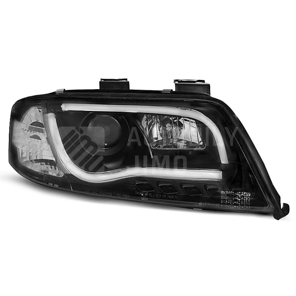 Přední světla AUDI A6 C5 01-04 - LED TUBE LIGHT Černá.jpg