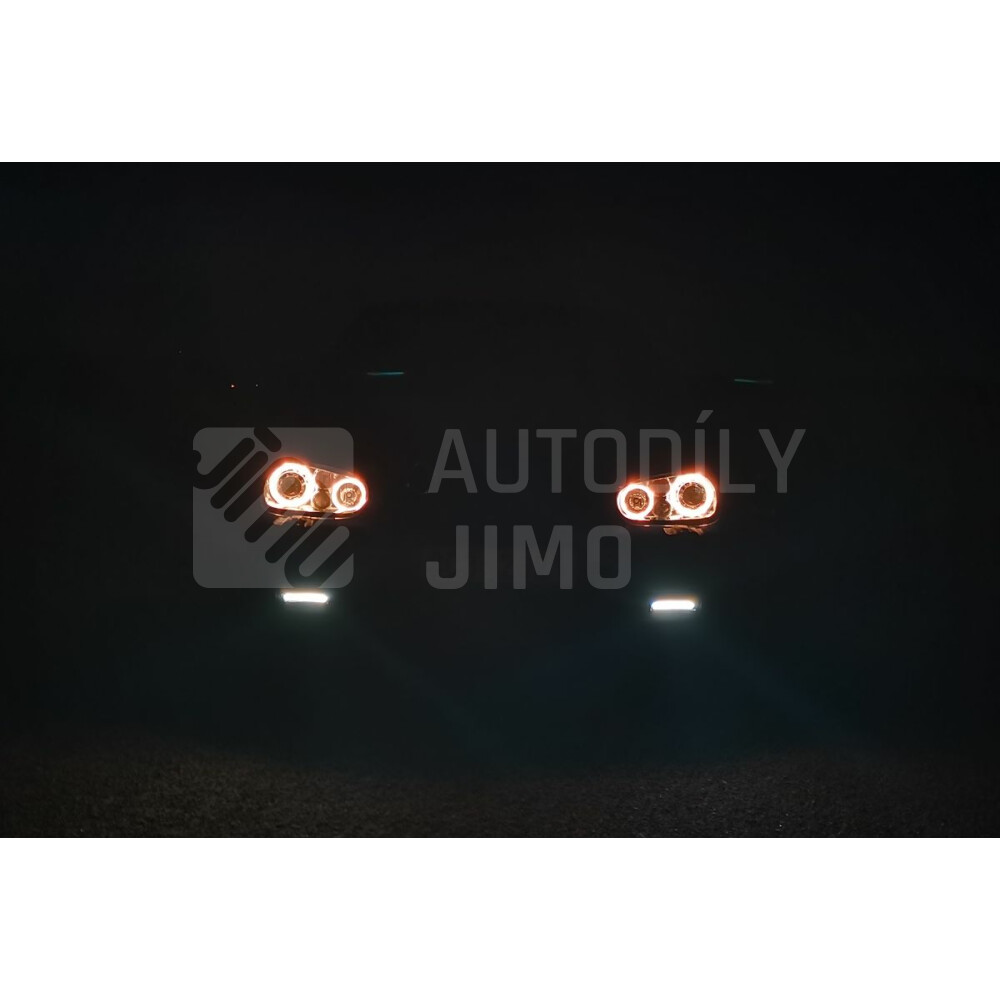 Přední světla lampy Angel Eyes VW Golf IV 97-04 chromová s mlhovkami H7.jpg