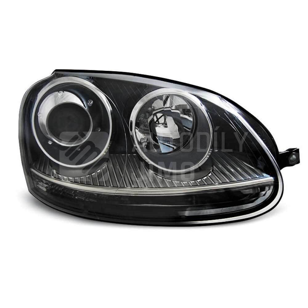 Přední světla, lampy VW Golf V 03-08, vzhled GTi, černá H7.jpg