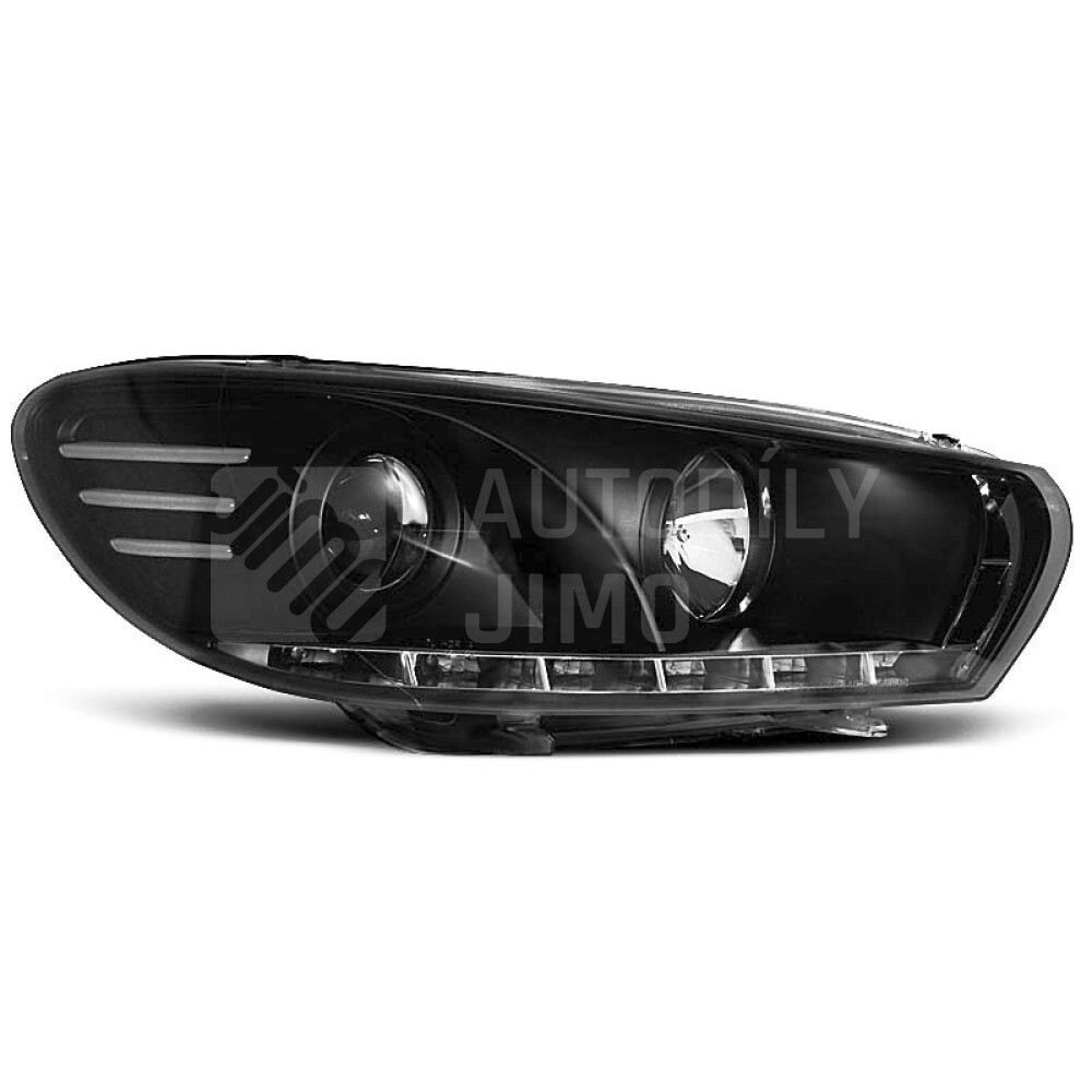 Přední světla, lampy VW Scirocco 08- Day light černé H7/H1.jpg