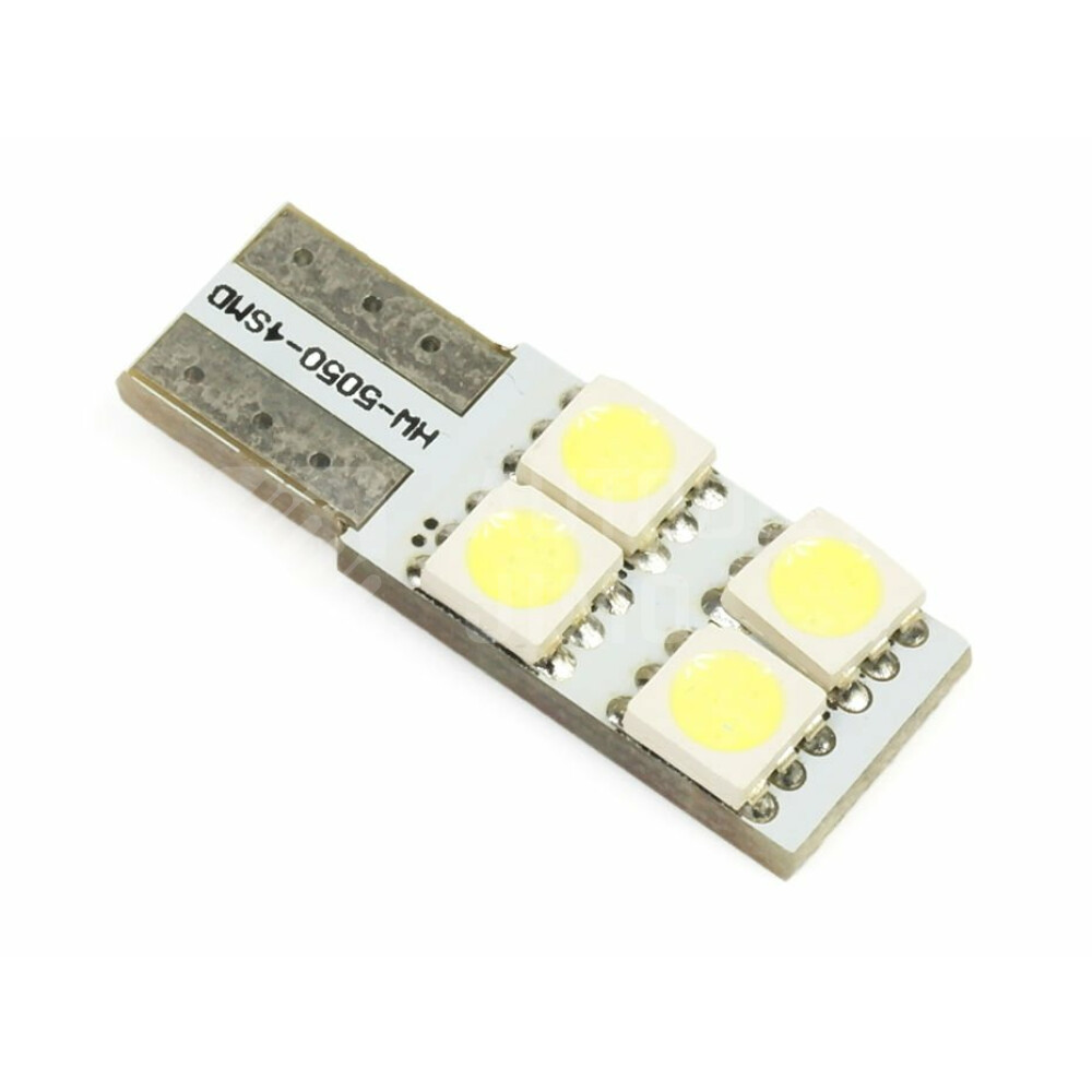 Superlight LED autožárovka T10 W5W 12V 4 Led diody jednostanná SMD 5050 bílá 6500K CANBUS.jpg