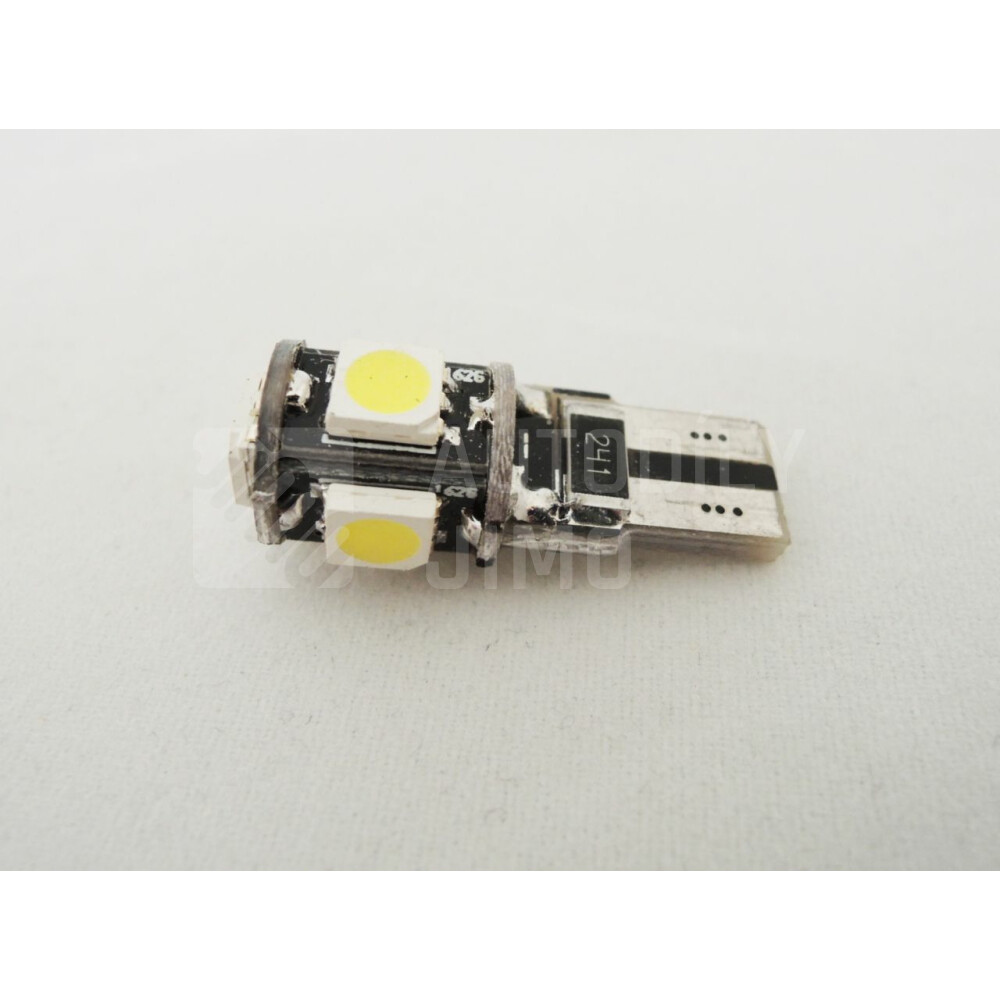Superlight LED autožárovka T10 W5W 12V 5 Led diod SMD 5050 bílá 6500K CANBUS.jpg