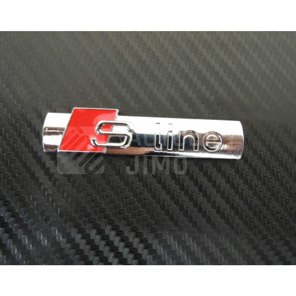 Znak, logo, emblém, nápis Audi S-line 3D - kovový, lesklý.jpg