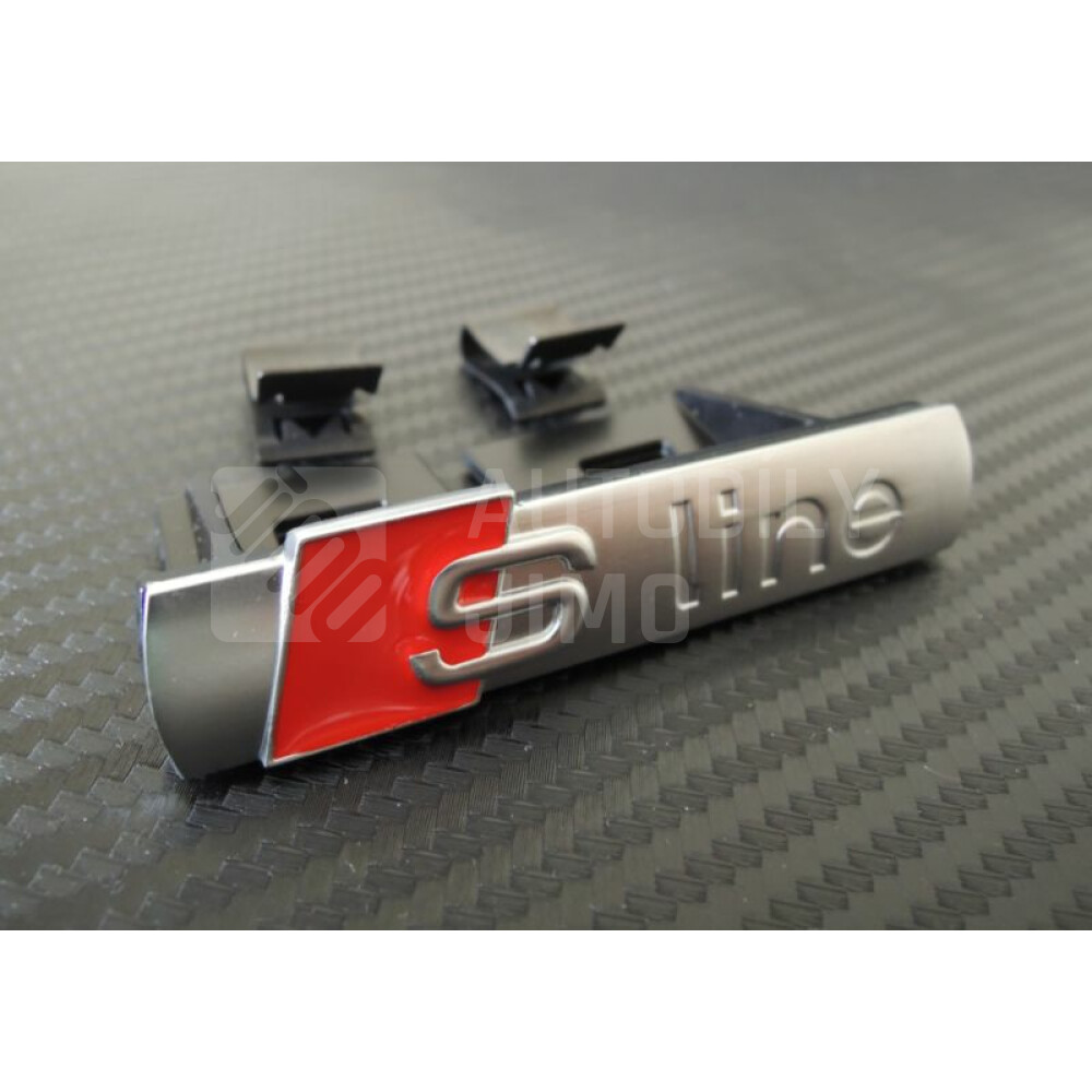 Znak, logo, emblém, nápis Audi S-line 3D - na přední masku .jpg