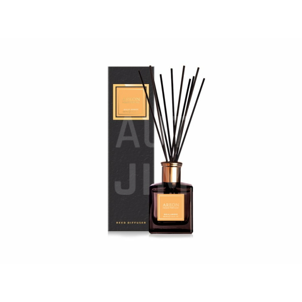 AREON HOME PERFUME Black 150ml - Gold Amber difuzér s tyčinkami