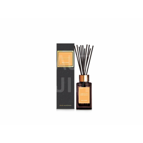 AREON HOME PERFUME Black 85 ml - Gold Amber difuzér s tyčinkami