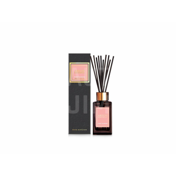 AREON HOME PERFUME Black 85 ml - Peony Blossom difuzér s tyčinkami
