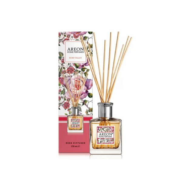 AREON HOME PERFUME BOTANIC 150 ml - Rose Valley difuzér s tyčinkami