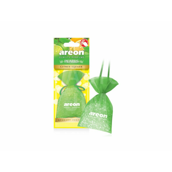 AREON PEARLS - Citrus Squash závěsná vůně 3D