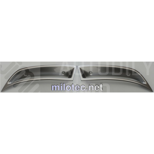 Atrapa výfuku, ABS - Alu-Brusch, Škoda Octavia III. Limousine / Combi Atrapa výfuku, ABS - Alu-Brusch, Škoda Octavia III. Limousine / Combi