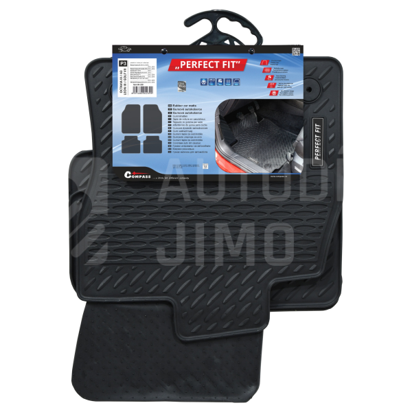 Autokoberce gumové Škoda Octavia III PERFECT FIT s fixací Autokoberce gumové Škoda Octavia III PERFECT FIT s fixací