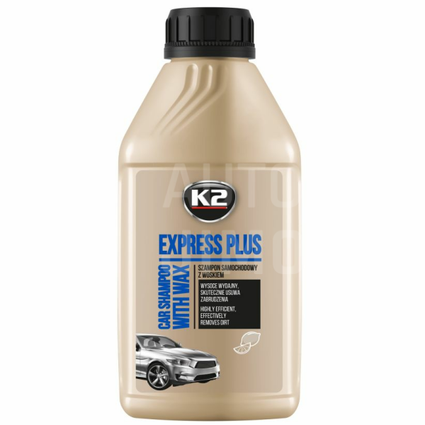 K2 EXPRESS PLUS 500 ML - autošampón s voskem Carnauba