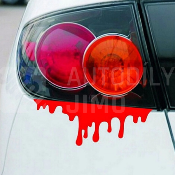 Blood nálepka, samolepka Stékající krev 20x7cm