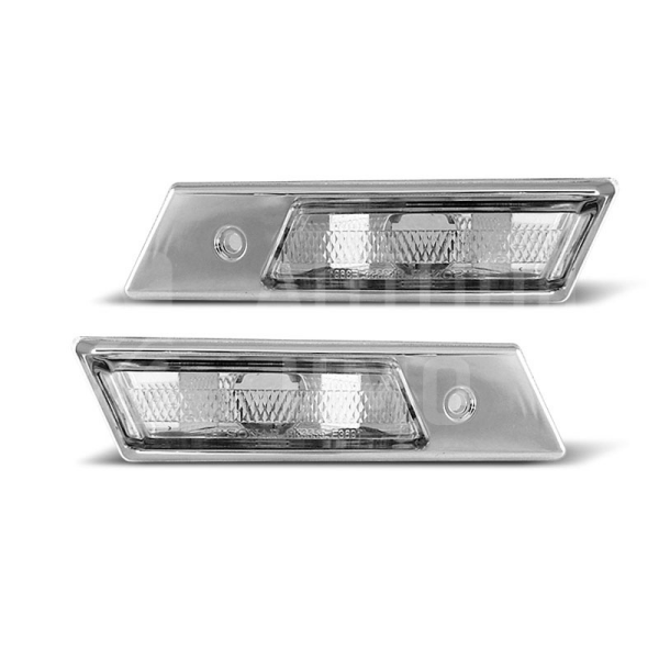 Boční blinkry, směrová světla BMW 3 E36, 5 E34, 7 E32 - chromové Boční blinkry, směrová světla BMW 3 E36, 5 E34, 7 E32 - chromové