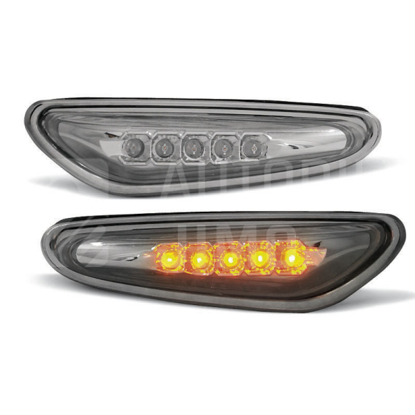 Boční blinkry, směrová světla BMW 3 E46 01-05 - kouřové, LED Boční blinkry, směrová světla BMW 3 E46 01-05 - kouřové, LED