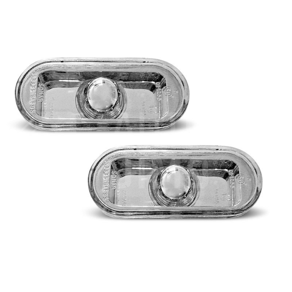 Boční blinkry, směrová světla VW Golf, Bora, Passat, Polo, Seat Ibiza, Toledo - chromové Boční blinkry, směrová světla VW Golf, Bora, Passat, Polo, Seat Ibiza, Toledo - chromové