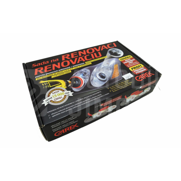 CAREX Sada na renovaci, leštění a ochranu povrchu světlometů