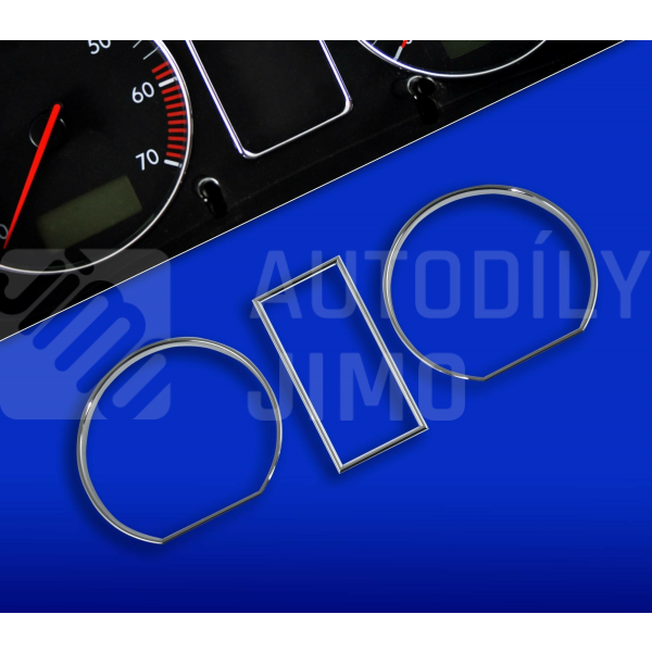 Chromové rámečky budíků VW Golf II,Jetta