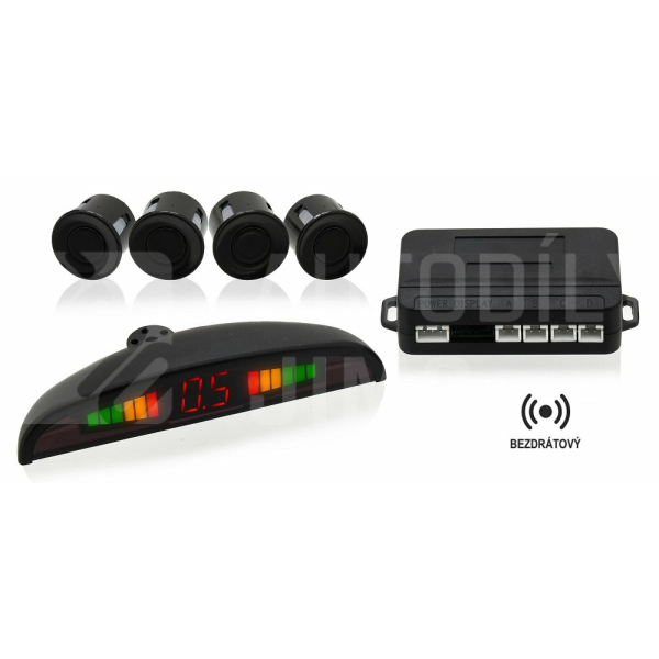 Compass Parkovací asistent 4 senzory LED display bezdrátový