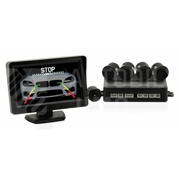 Compass Parkovací asistent 4 senzory + zadní kamera