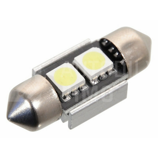 Compass Žárovka 2 SMD LED 12V suf. SV8.5 s rezistorem CAN-BUS ready bílá Compass Žárovka 2 SMD LED 12V suf. SV8.5 s rezistorem CAN-BUS ready bílá