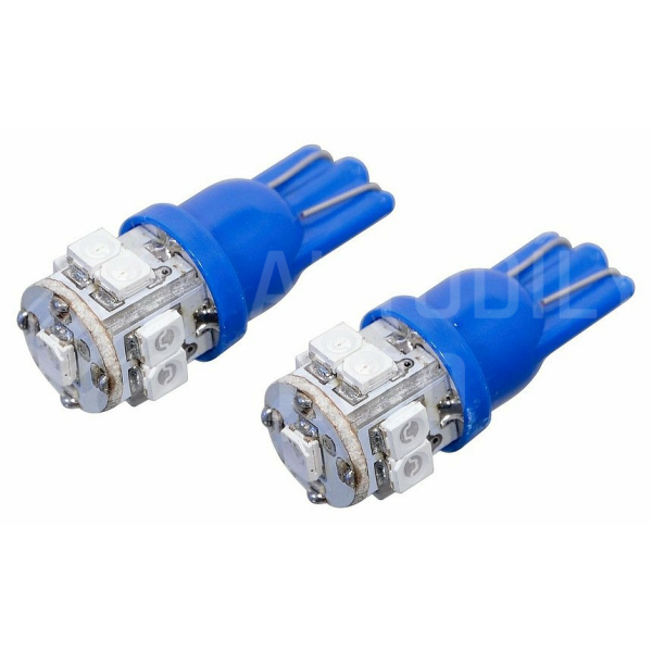 Compass Žárovka 9 SUPER LED 12V T10 modrá 2 ks Compass Žárovka 9 SUPER LED 12V T10 modrá 2 ks