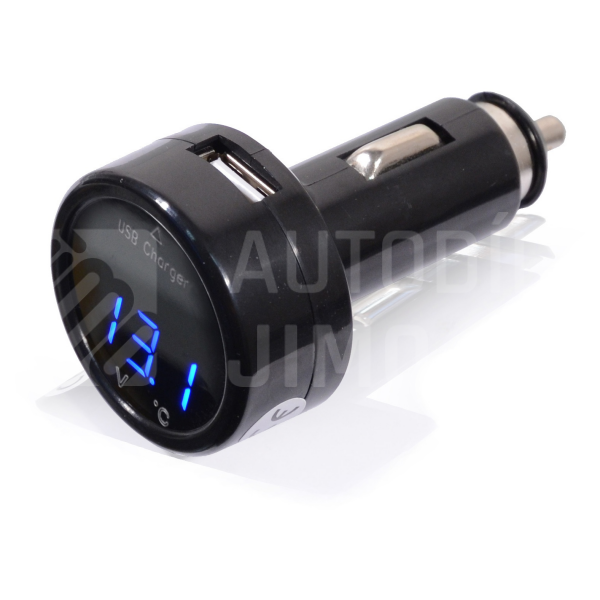 Compass Zástrčka autozapalovače MULTI - USB voltmetr teploměr Compass Zástrčka autozapalovače MULTI - USB voltmetr teploměr